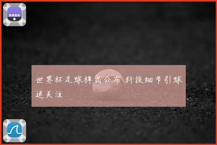 世界杯足球样式公布 科技细节引球迷关注
